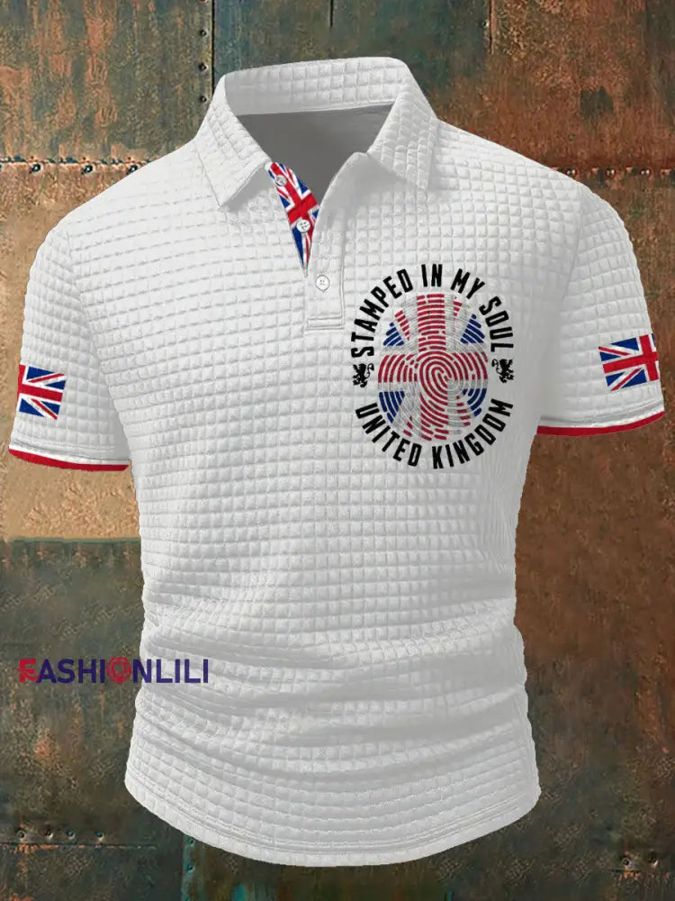 Nen’s UK Flag Printed Casual Tops White / S