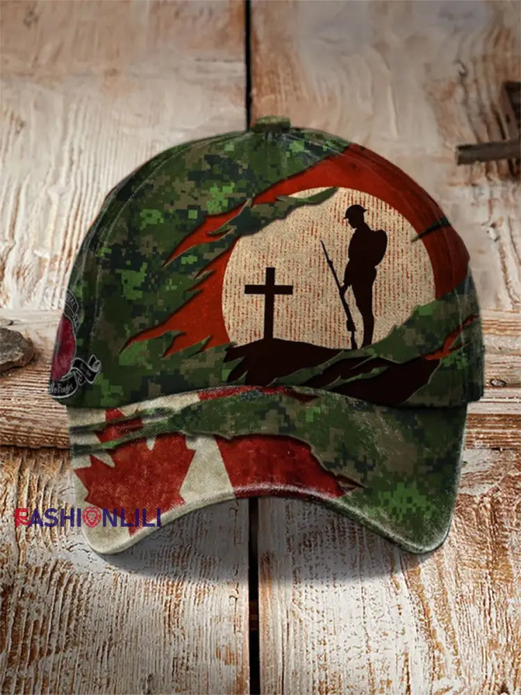 Remembrance Day Printed Casual Unisex Cap As picture / ONE