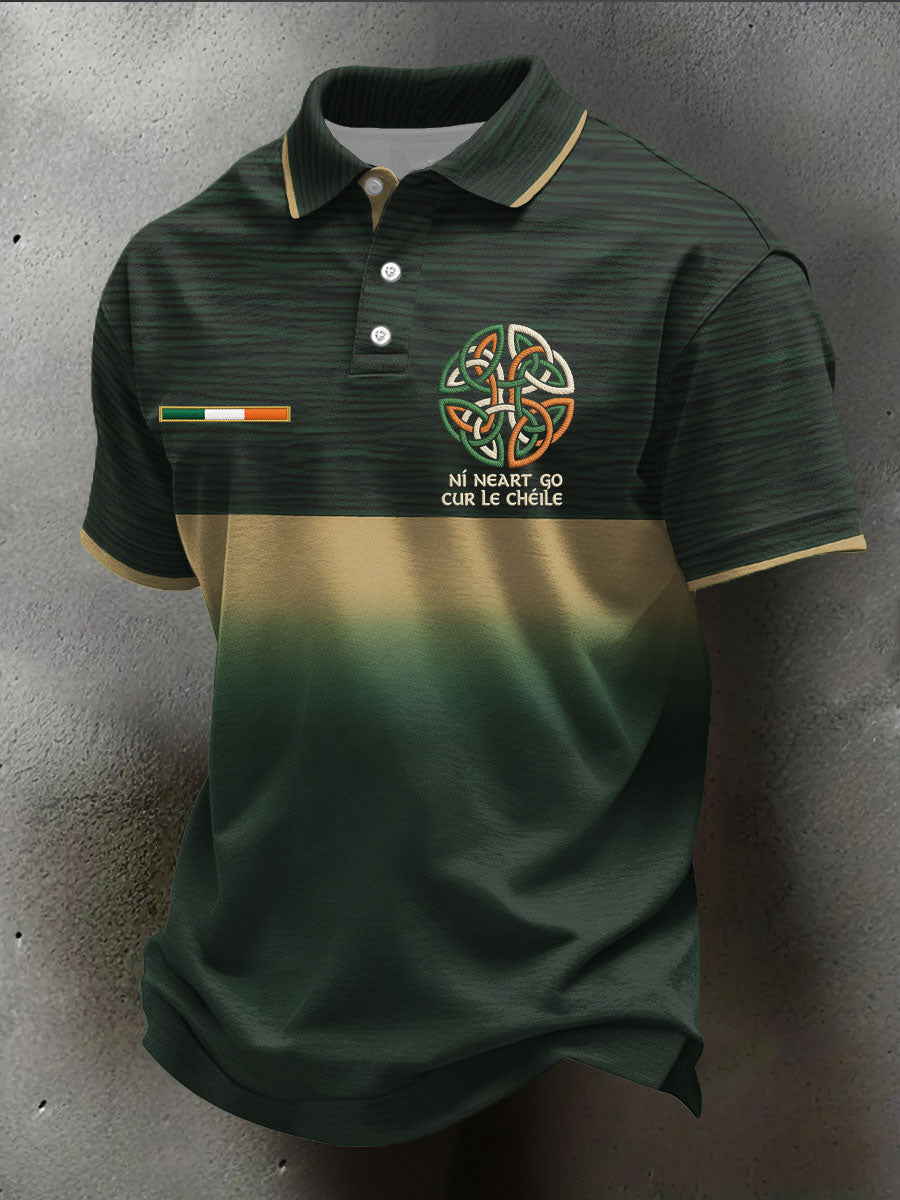 Men's Ireland Rugby Lover Printed Casual Tops