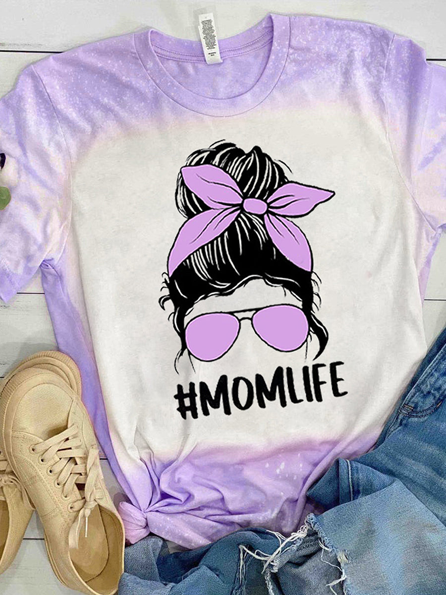 Women's Easter Printed Vintage Fashion Loose Short Sleeve T-Shirt