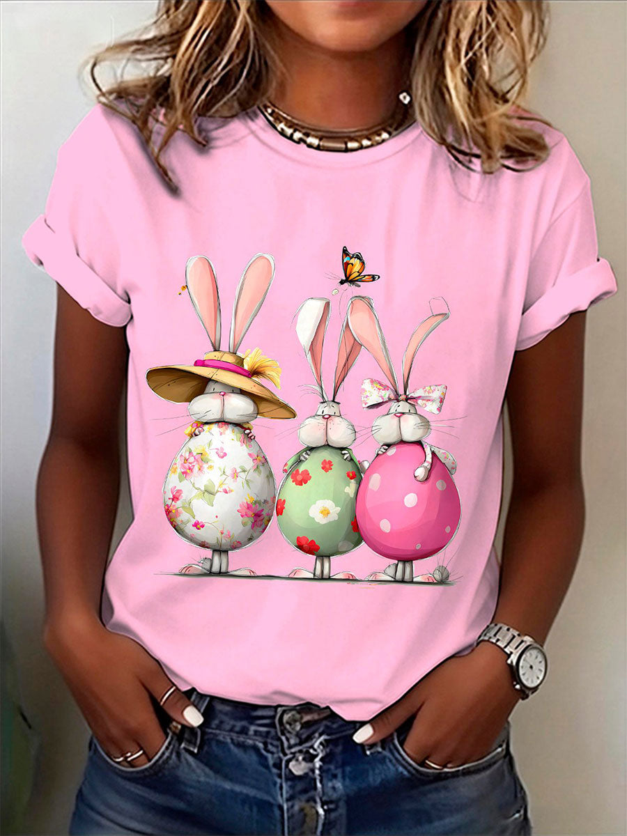 Women's Easter Bunny Short-sleeved T-shirt