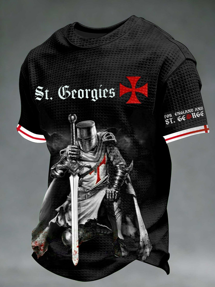 Men's St George's Day Waffle Short Sleeve Tee
