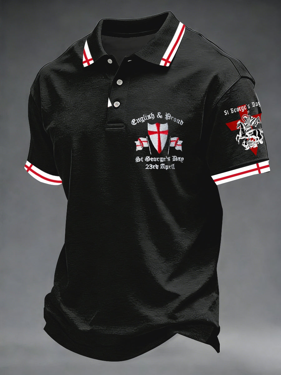 Men's St George's Day polo shirt