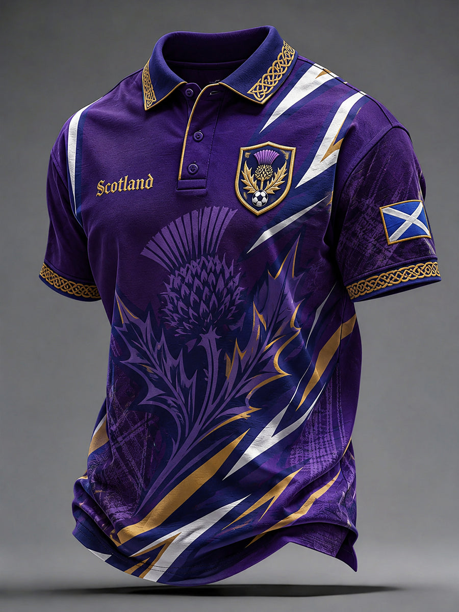 Men's Scottish Football Short Sleeve Shirt