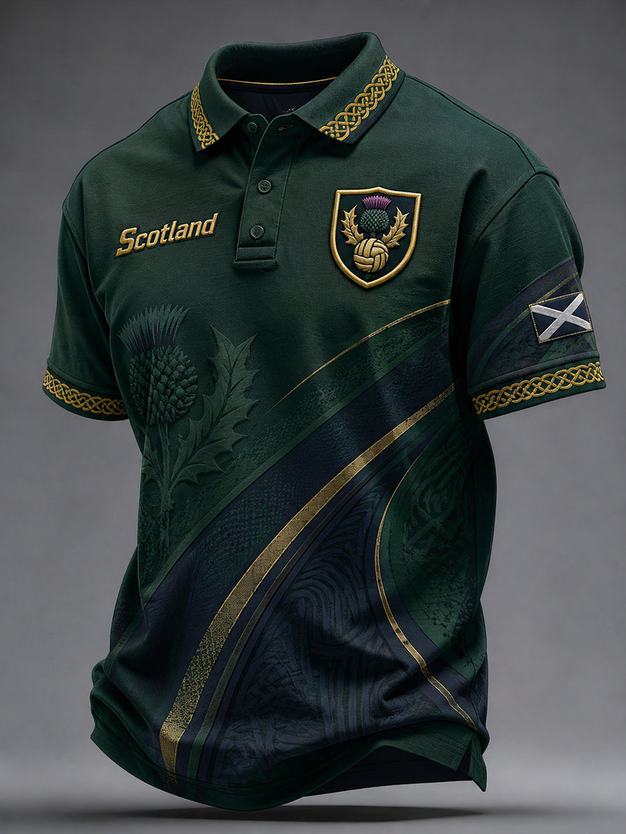 Men's Scottish Football Short Sleeve Shirt