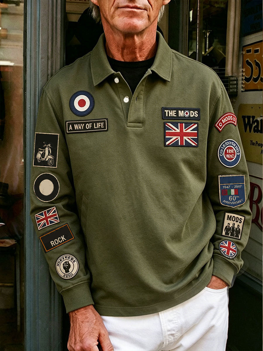 Men's Mods UK Music Lover Printed Casual Tops