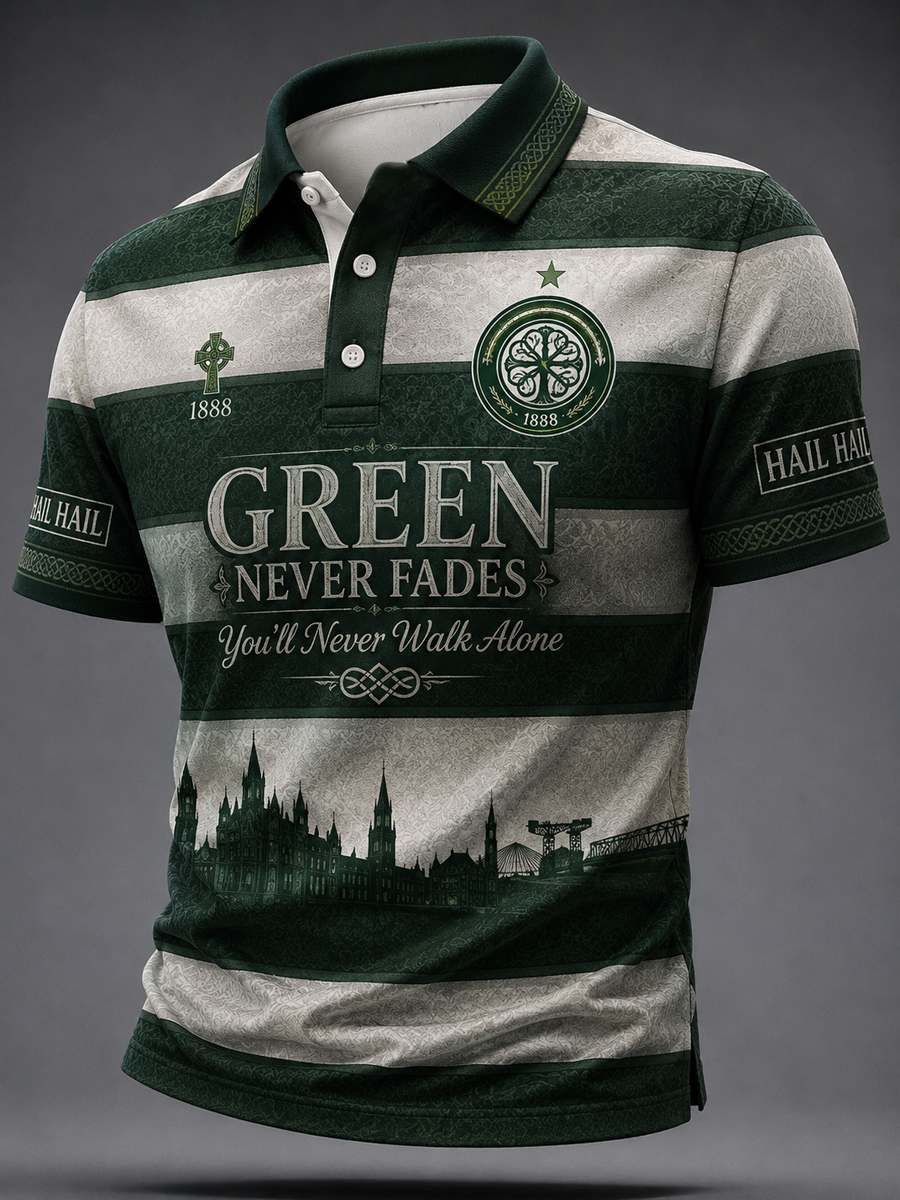 Men's Celtic Football Printed polo shirt