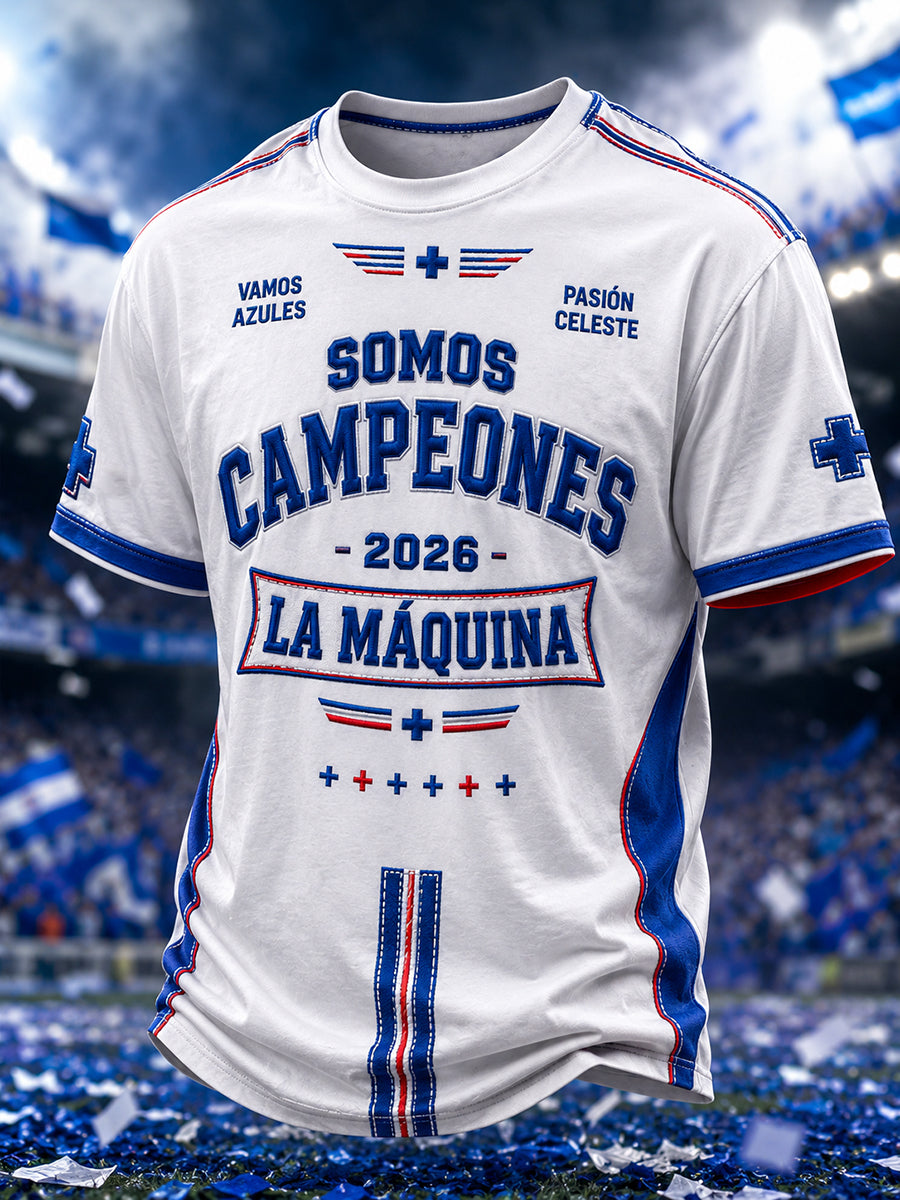 Men's 2026 Campeones Print Casual T-shirt