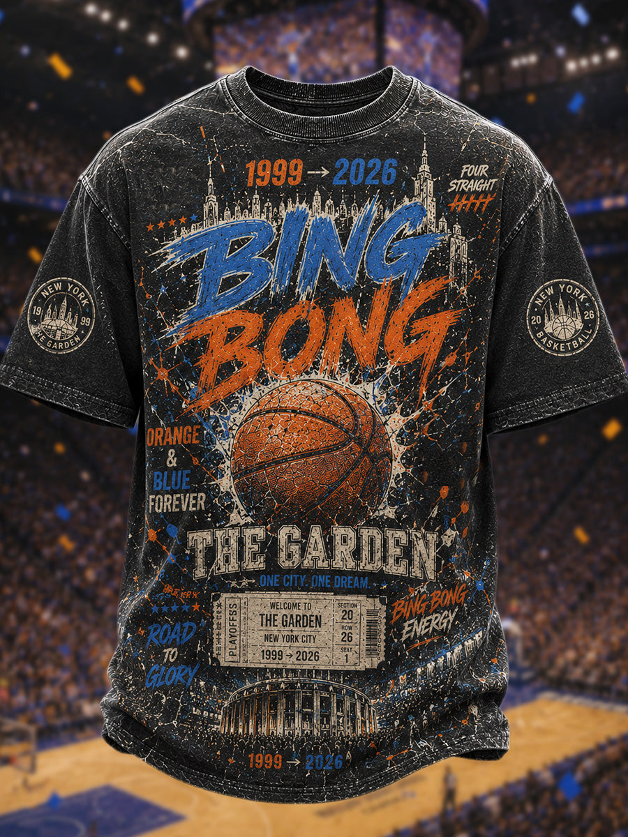 Men's Gift For Basketball Fans Print Casual Tee