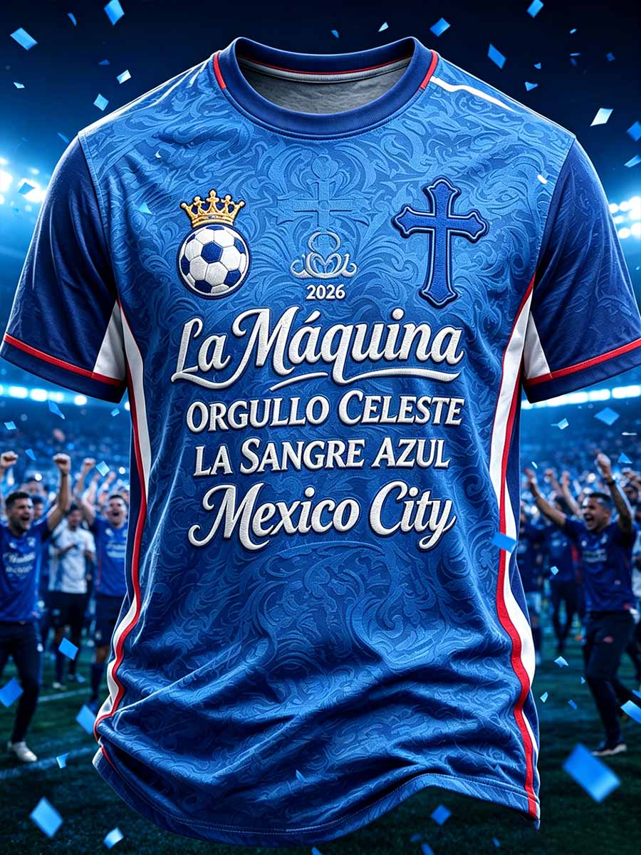 Men's Mexico Cruz Azul Team Graphic T-Shirt