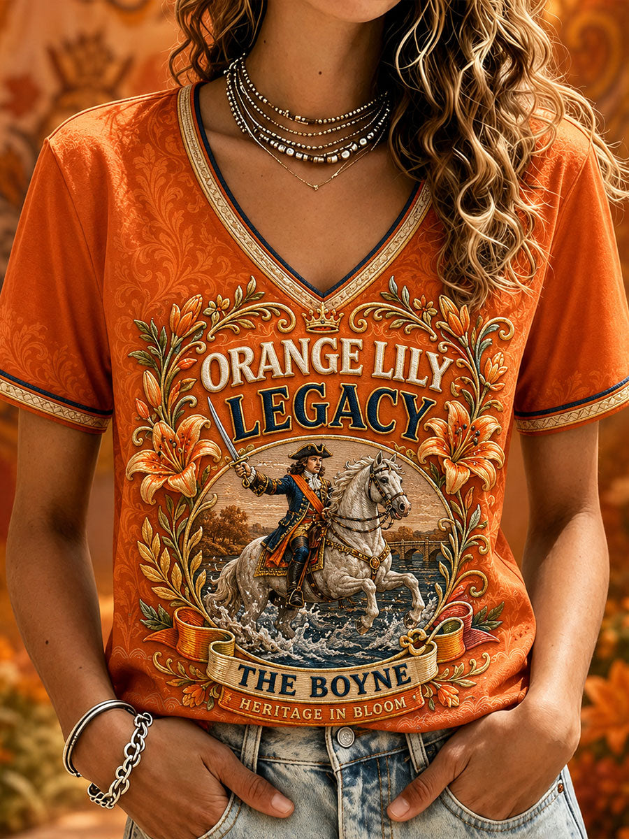 Women's 12th July Orangmen's Day Art Printed T-shirt
