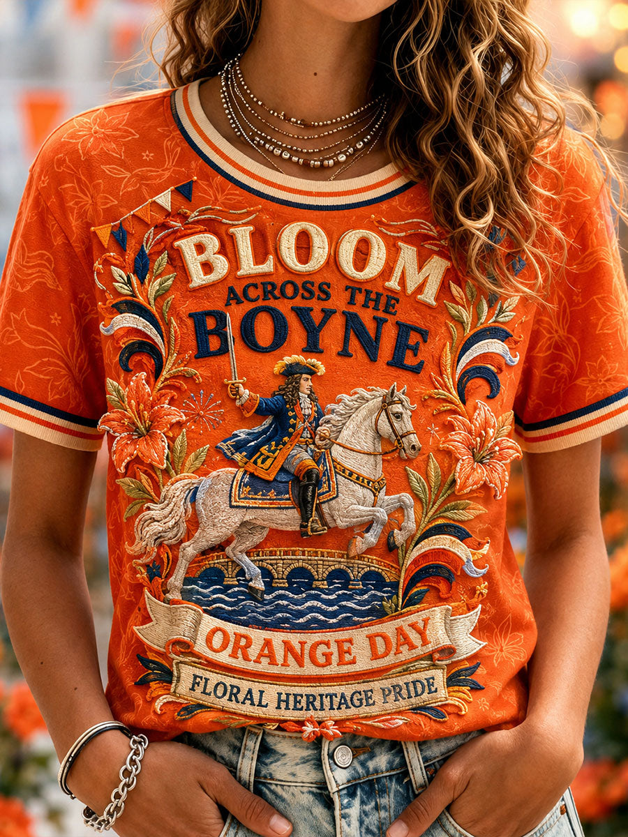 Women's 12th July Orangemen's Day Art Printed T-shirt