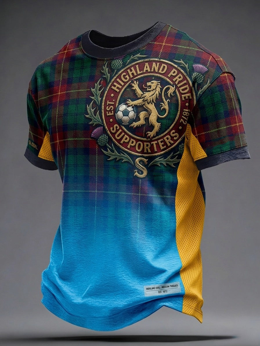 Men's UK Scotland Football Lover 2026 Printed T-shirt