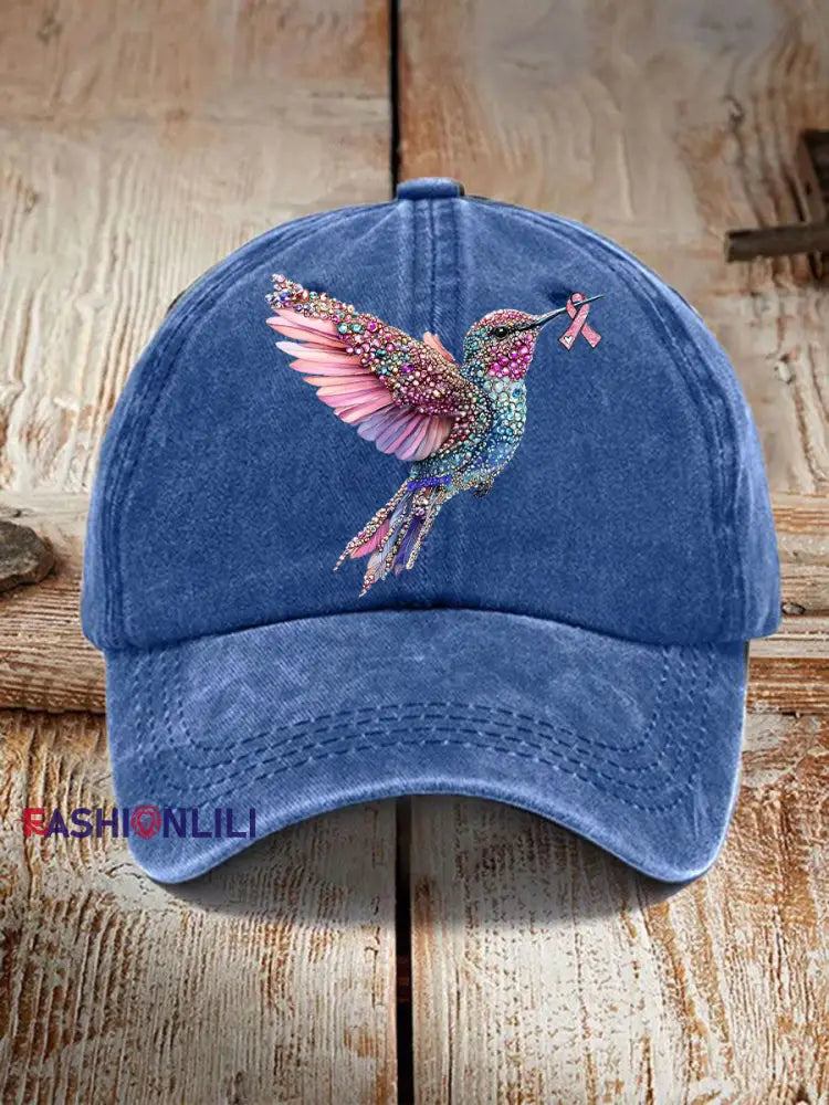 Unisex Resort Hawaiian Design Print Hat Blue / ONE