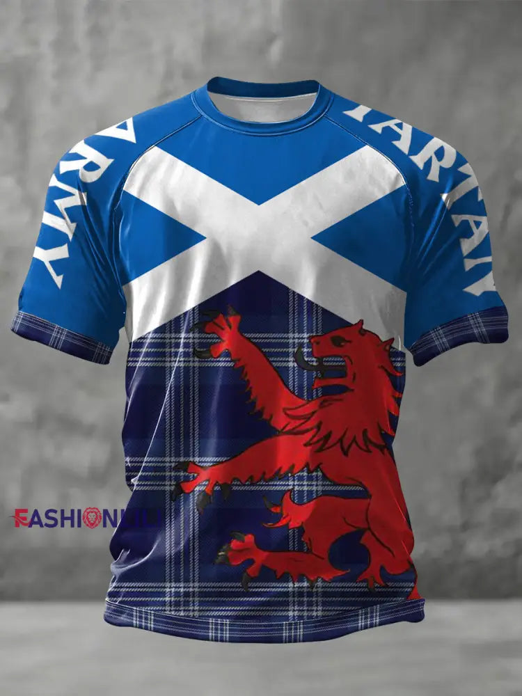 Unisex Scotland We’ll Be Coming 2026 Football Lover Printed T-shirt Blue / S