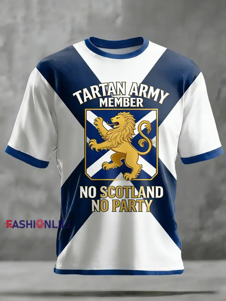 Unisex Scotland We’ll Be Coming 2026 Football Lover Printed T-shirt Blue / S