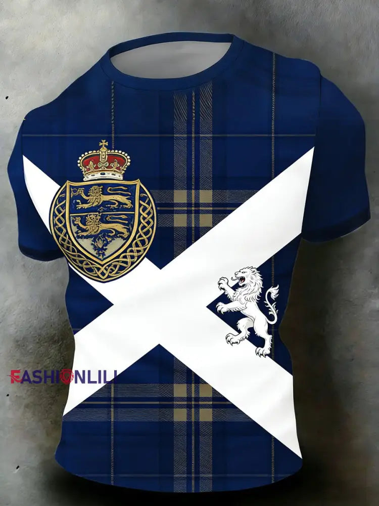 Unisex Scotland We’ll Be Coming 2026 Football Lover Printed T-shirt Blue / S