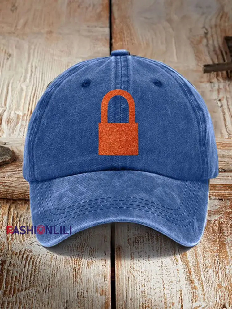 Unisex Showgirl Design Print Cap Blue / ONE