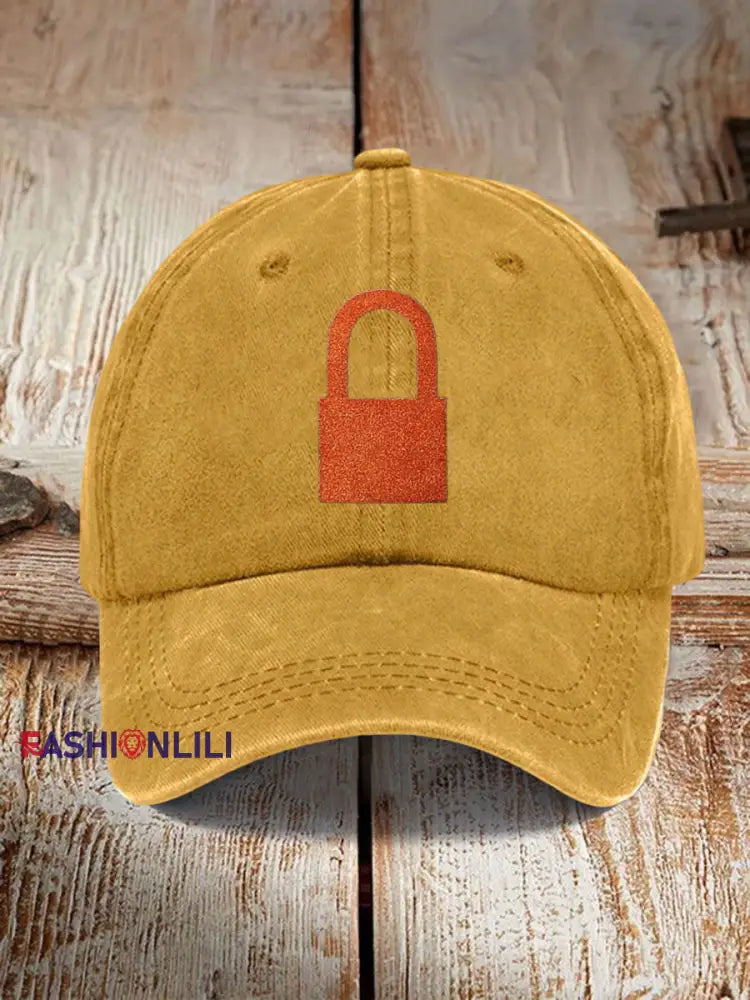 Unisex Showgirl Design Print Cap Yellow / ONE