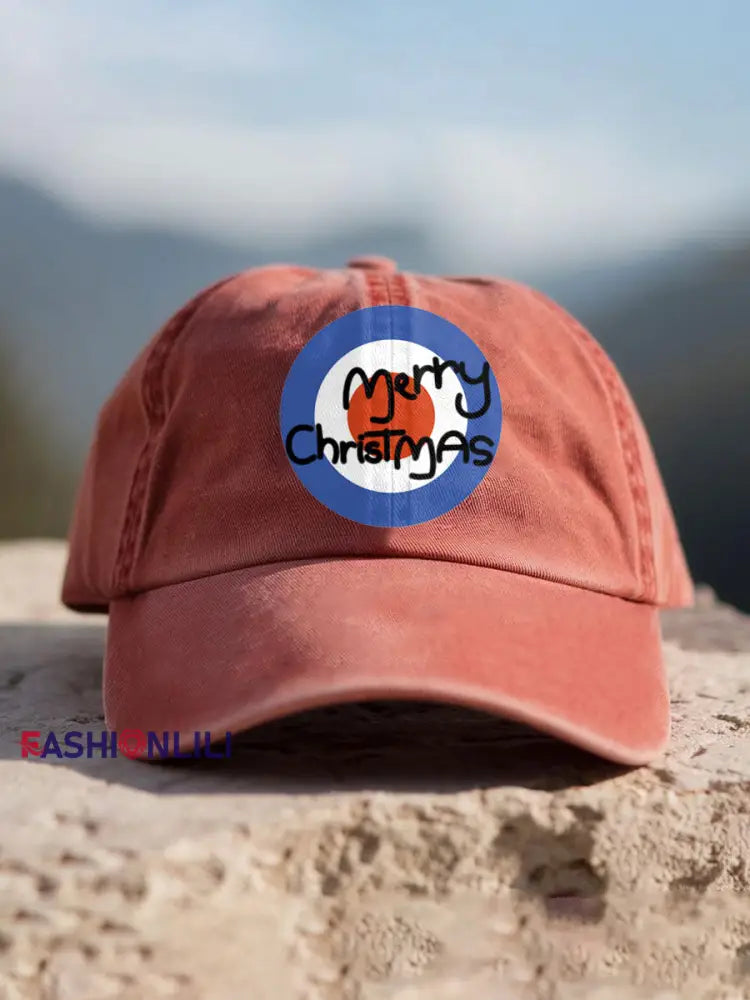 Unisex UK Mod Music Lover Christmas Printed Hat Red / ONE