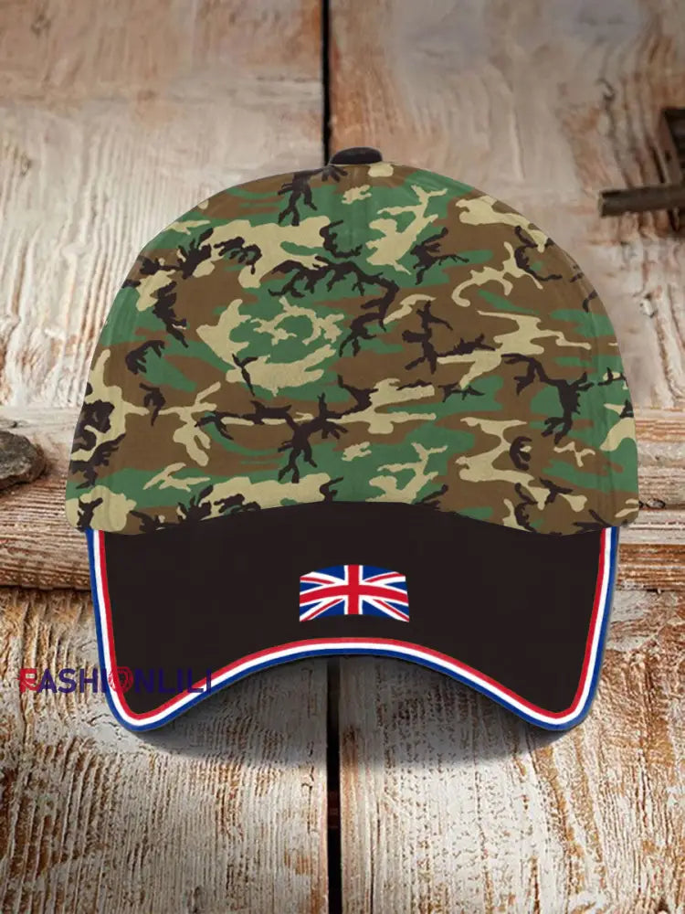 Unisex UK MTP Camouflage Remembrance Day Print Hat Camouflage / ONE