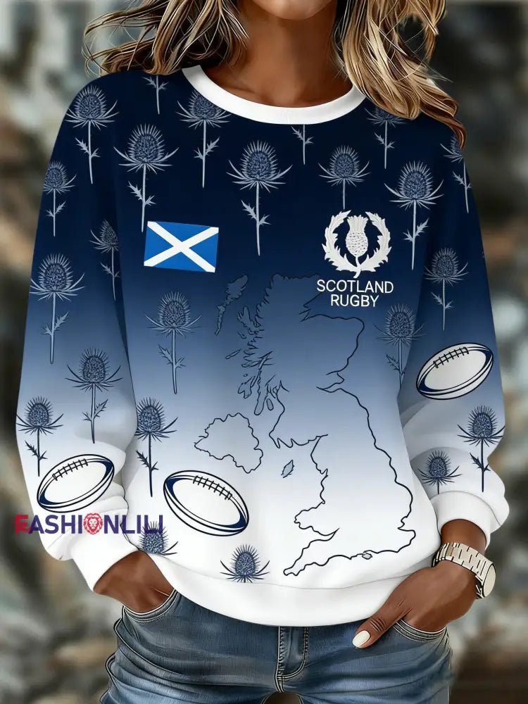Women’s Scotland Rugby Lover Printed Sweatshirt A / S