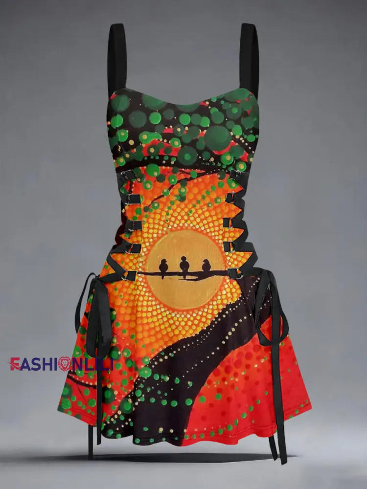 Women’s Three Little Birds Reggae Dress As picture / S