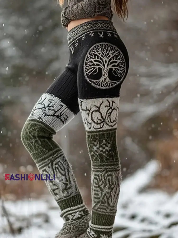 Women’s Viking Velvet Lined Leggings As picture / S