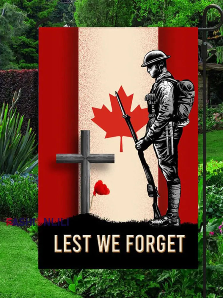 Canada Remembrance Day Printed Flag(90*150cm) As picture / ONE