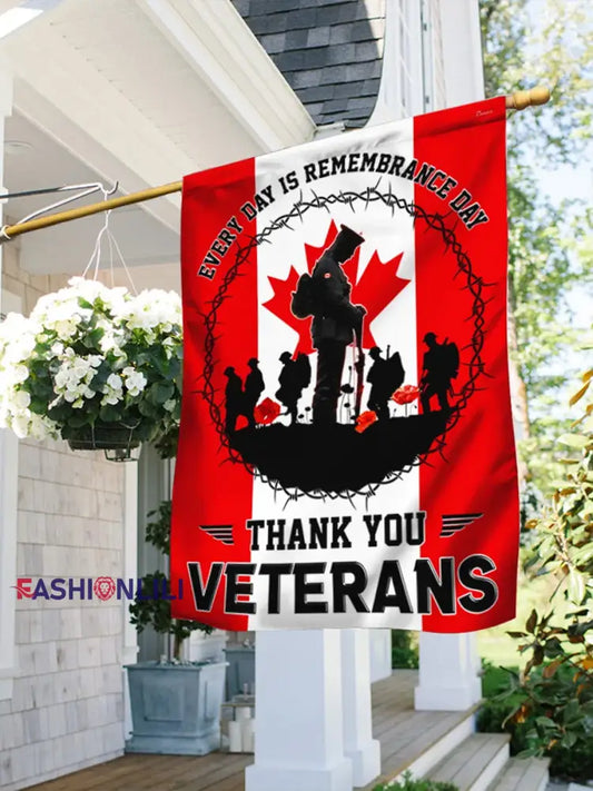 Canadian Remembrance Day Printed Banner (90*150cm) As picture / ONE