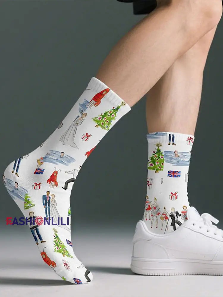 Christmas unisex socks As picture / ONE