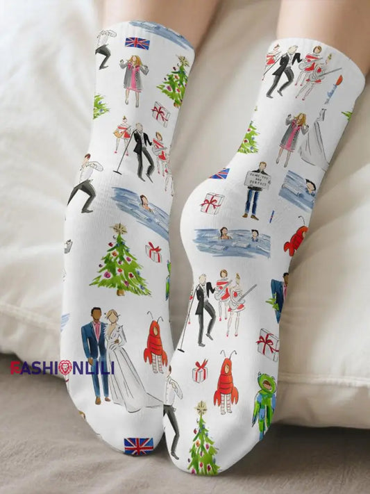 Christmas unisex socks As picture / ONE