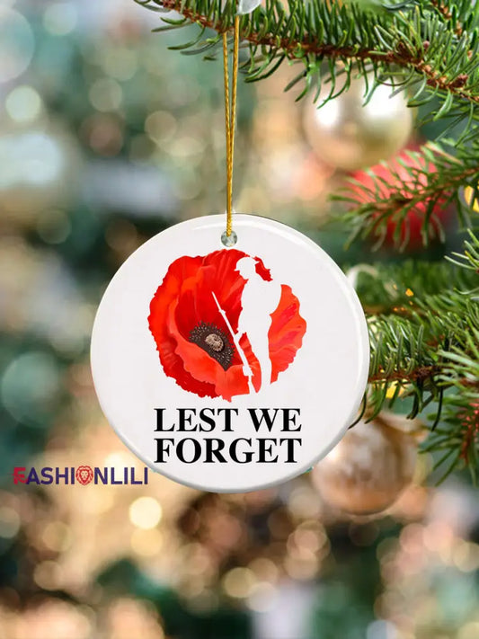 Lest We Forget Ornament White / ONE