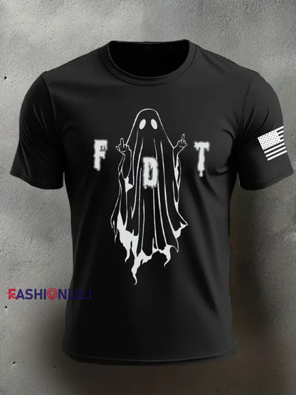 Men’s 8647 FDT Halloween Printed T-shirt Black / S