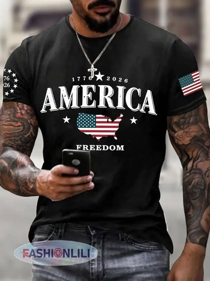 Men’s America 1776-2026 T-Shirt - Black / S