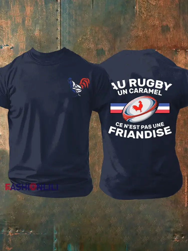 Men’s Au Rugby Un Caramel C’est Pas Une Friandise Short-sleeved T-shirt