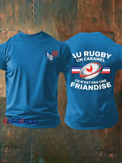 Men’s Au Rugby Un Caramel C’est Pas Une Friandise Short-sleeved T-shirt