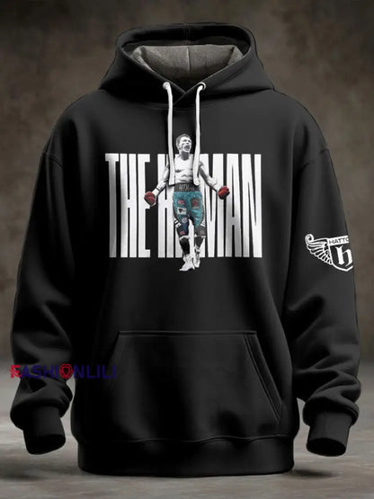 Men’s Boxing Lover Rip Hitman Legend Printed Hoodie
