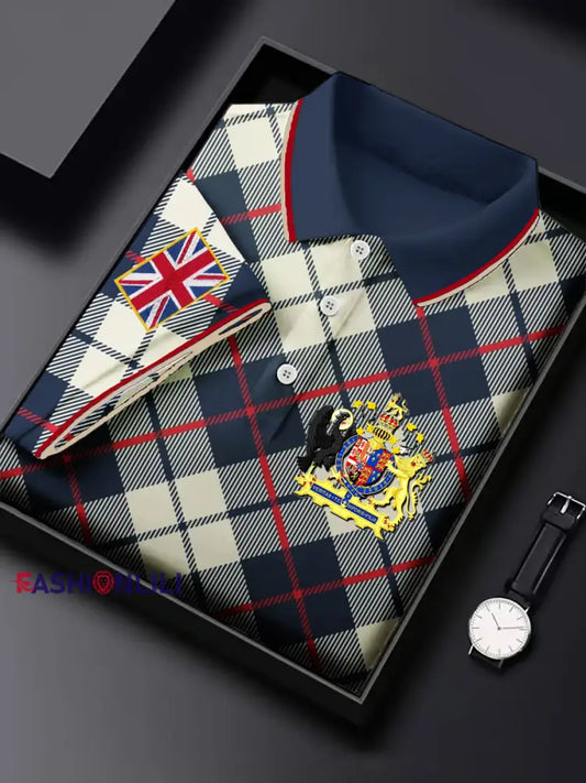 Men’s British Business Badge Top Blue / S