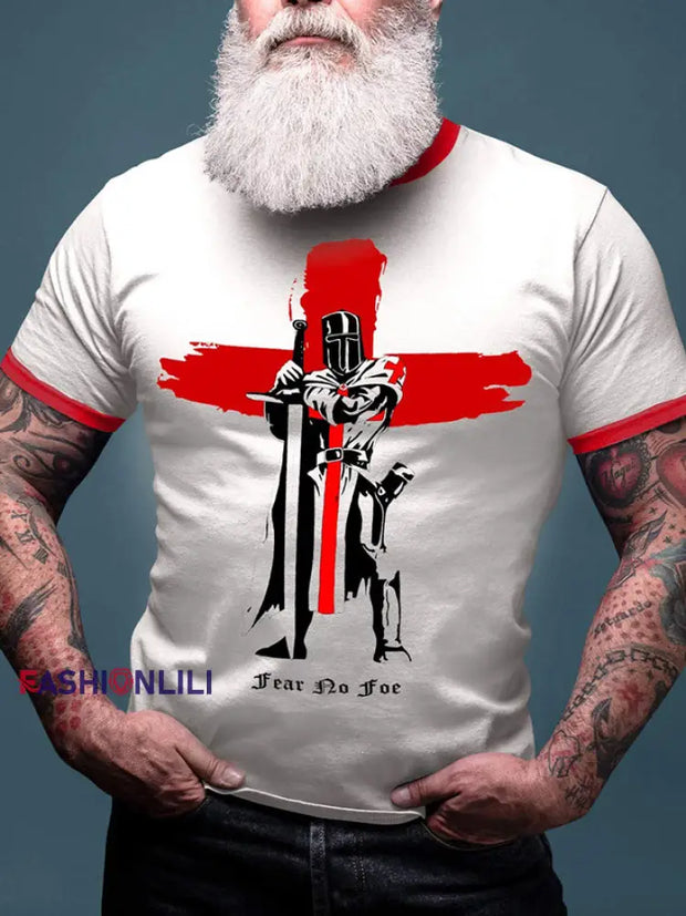 Men’s British Knights Fear No Foe Printed T-shirt