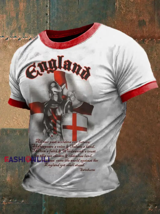 Men’s British Knights Printed T-shirt White / S