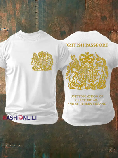 Men’s British Printed T-shirt White / S