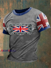 Men’s British Proud Printed T-Shirt Light Gray / S