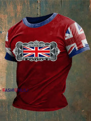 Men’s British Proud Printed T-Shirt Red / S