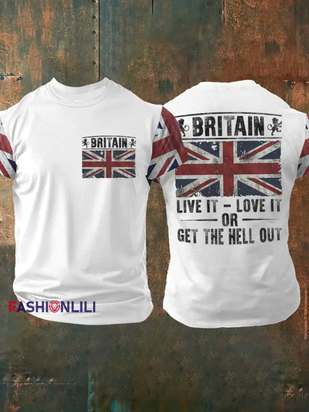 Men’s British Proud Printed T-shirt White / S