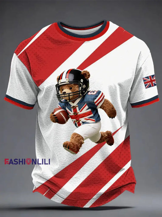 Men’s British Rugby Printed T-shirt As picture / S