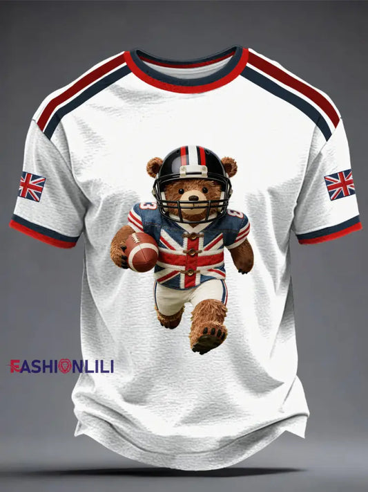 Men’s British Rugby Printed T-shirt White / S