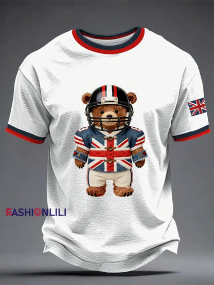 Men’s British Rugby Printed T-shirt White / S