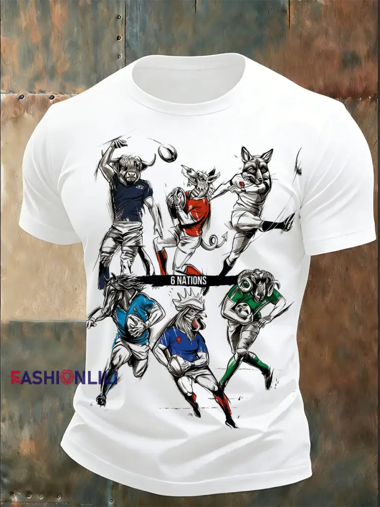 Men’s British Rugby Six Nations Element Printed T-Shirt A / S