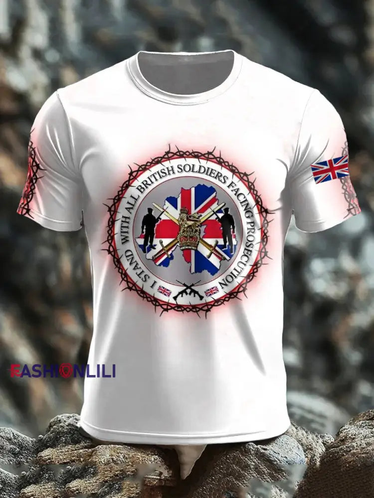 Men’s British short sleeves t-shirt As picture / S